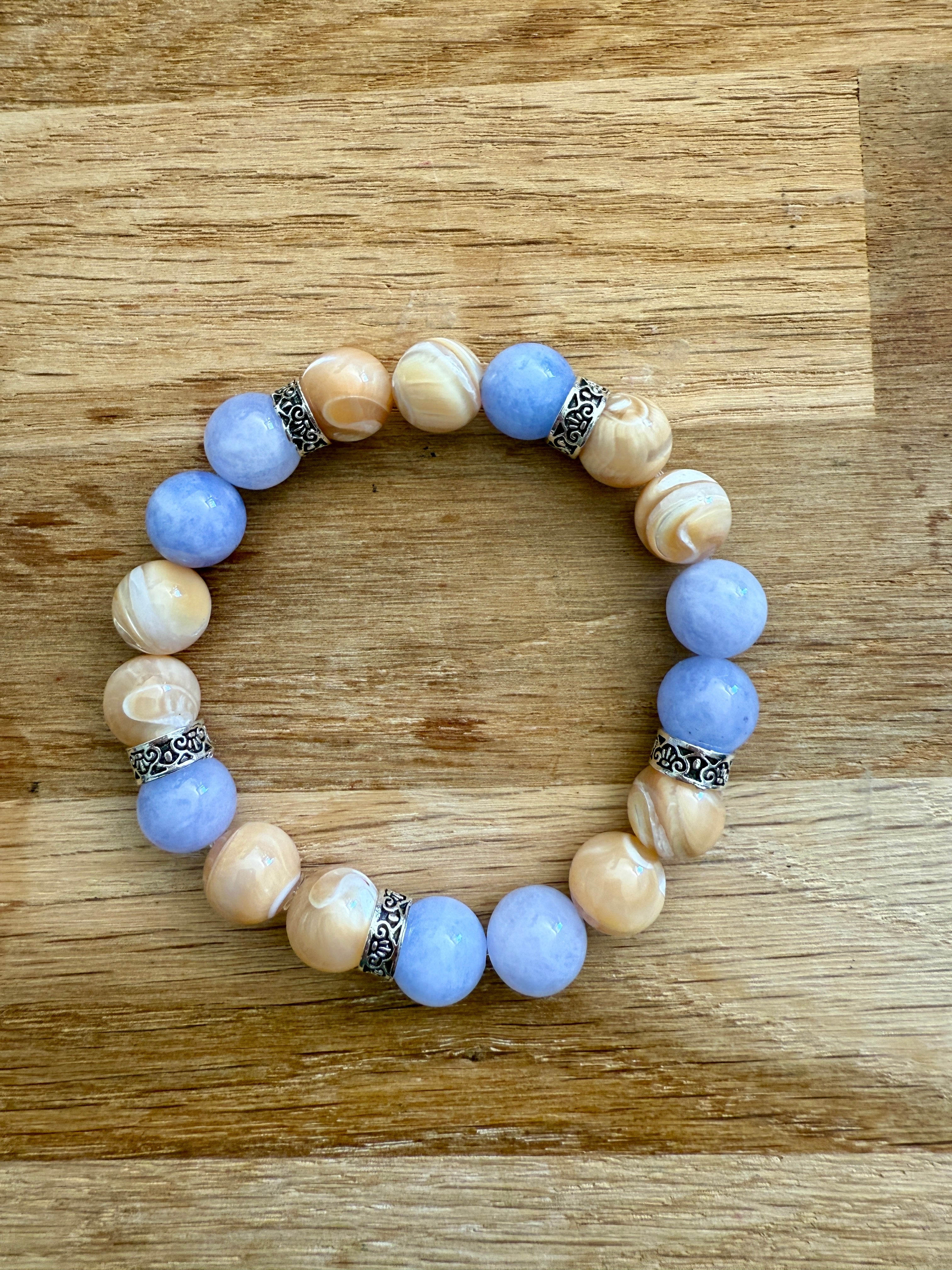 Bracelet calcédoine agate